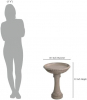 Kenroy Home 51140SNDST Tucson Birdbath Fountains, Bird Bath, Sandstone