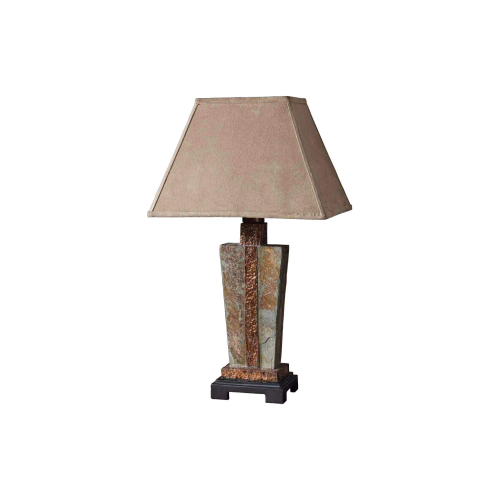 Uttermost Slate & Copper Indoor or Outdoor Table Lamp