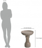 Kenroy Home 51139SNDST Ibiza Birdbath with Sandstone Finish, Classic Style, 21