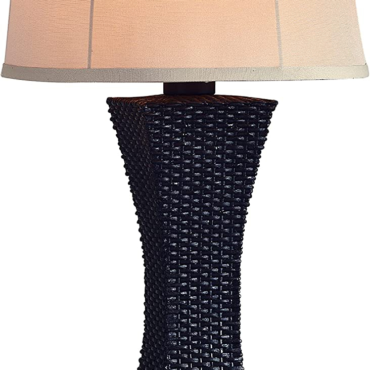 Kenroy Home Kenroy 32204BRZ Transitional One Light Outdoor Table Lamp from Weaver Collection in Bronze/Dark Finish, 15.00 inches, Medium